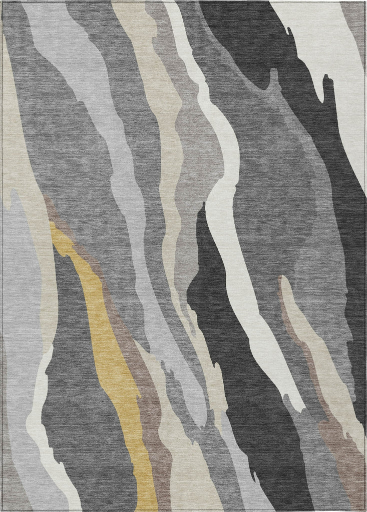 Piper Looms Chantille Waves ACN1047 Gray Machine Washable Area Rug main image