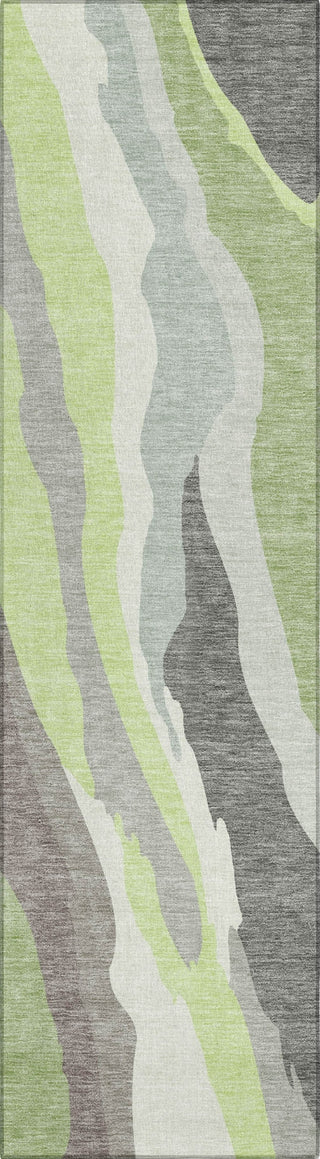 Piper Looms Chantille Waves ACN1047 Mint Machine Washable Area Rug Runner Main Image