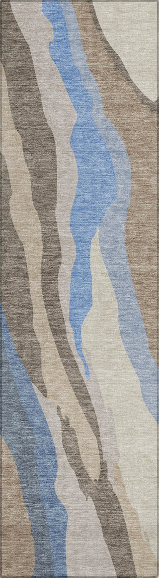 Piper Looms Chantille Waves ACN1047 Taupe Machine Washable Area Rug Runner Main Image