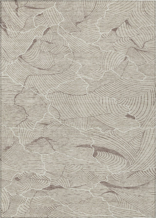 Piper Looms Chantille Lines ACN1048 Beige Machine Washable Area Rug main image