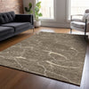 Piper Looms Chantille Lines ACN1048 Brown Machine Washable Area Rug Lifestyle Image Feature