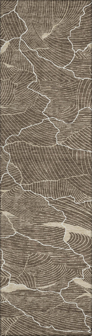 Piper Looms Chantille Lines ACN1048 Brown Machine Washable Area Rug Runner Main Image