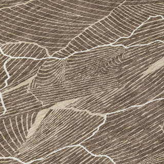 Piper Looms Chantille Lines ACN1048 Brown Machine Washable Area Rug Swatch Image