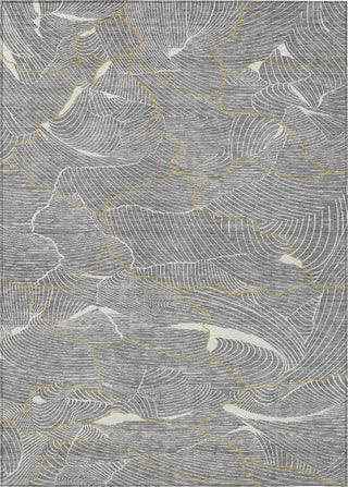 Piper Looms Chantille Lines ACN1048 Gray Machine Washable Area Rug main image