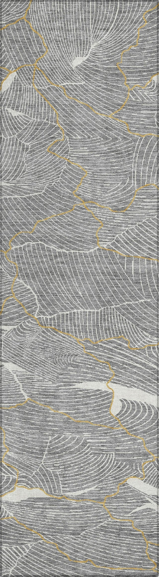 Piper Looms Chantille Lines ACN1048 Gray Machine Washable Area Rug Runner Main Image