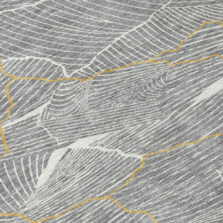 Piper Looms Chantille Lines ACN1048 Gray Machine Washable Area Rug Swatch Image