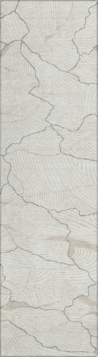Piper Looms Chantille Lines ACN1048 Ivory Machine Washable Area Rug Runner Main Image