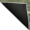 Piper Looms Chantille Lines ACN1048 Olive Machine Washable Area Rug Backing Image