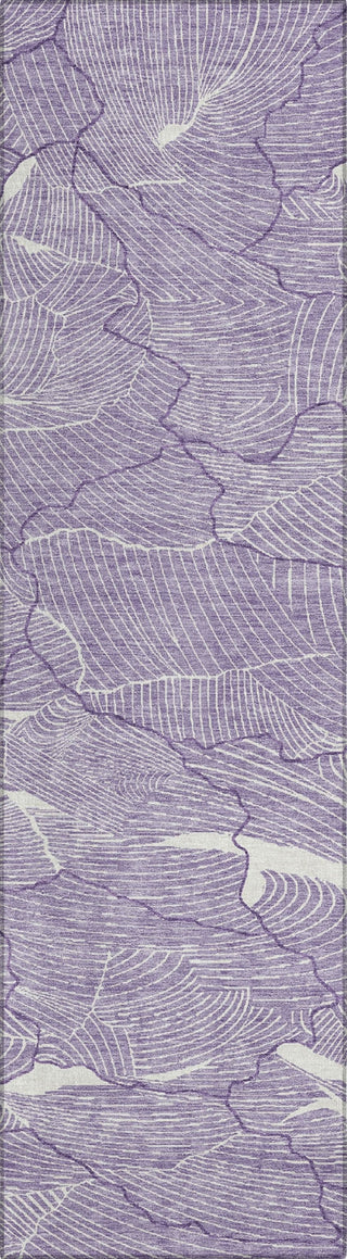 Piper Looms Chantille Lines ACN1048 Purple Machine Washable Area Rug Runner Main Image