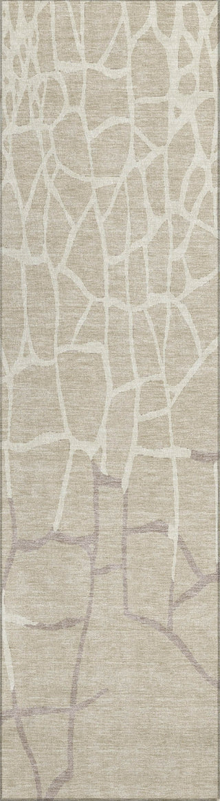Piper Looms Chantille Squares ACN1049 Beige Machine Washable Area Rug Runner Main Image
