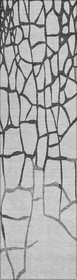 Piper Looms Chantille Squares ACN1049 Gray Machine Washable Area Rug Runner Main Image