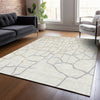 Piper Looms Chantille Squares ACN1049 Ivory Machine Washable Area Rug Lifestyle Image Feature