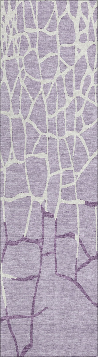 Piper Looms Chantille Squares ACN1049 Lavender Machine Washable Area Rug Runner Main Image
