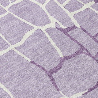 Piper Looms Chantille Squares ACN1049 Lavender Machine Washable Area Rug Swatch Image