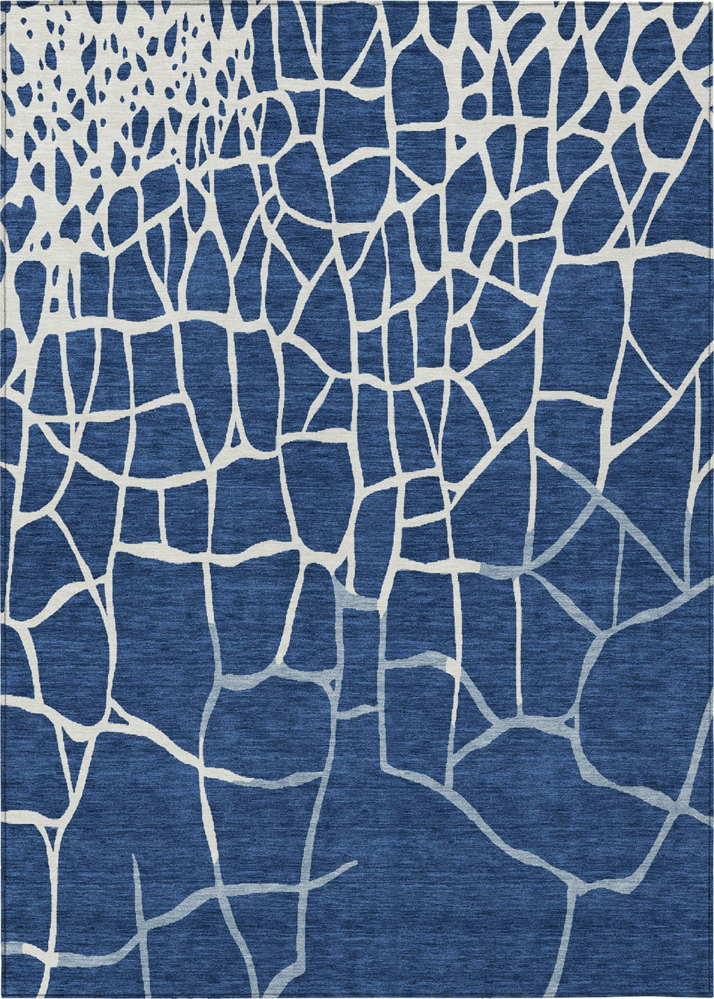 Piper Looms Chantille Squares ACN1049 Navy Machine Washable Area Rug ...