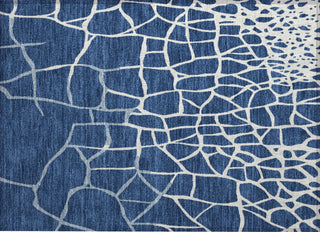 Piper Looms Chantille Squares ACN1049 Navy Machine Washable Area Rug Scatter Main Image