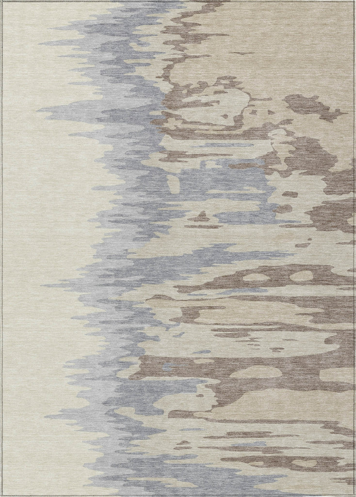 Piper Looms Chantille Abstract ACN1050 Beige Machine Washable Area Rug main image