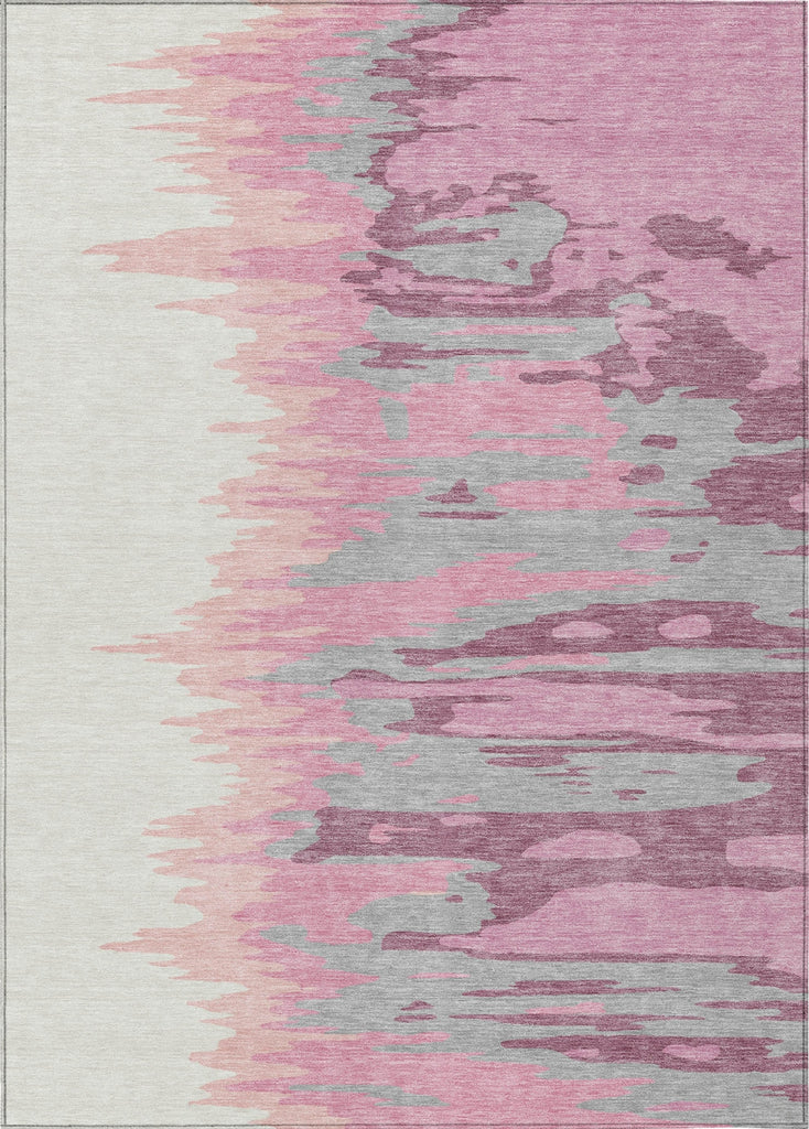 Piper Looms Chantille Abstract ACN1050 Blush Machine Washable Area Rug main image