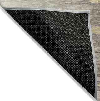 Piper Looms Chantille Abstract ACN1050 Coffee Machine Washable Area Rug Backing Image