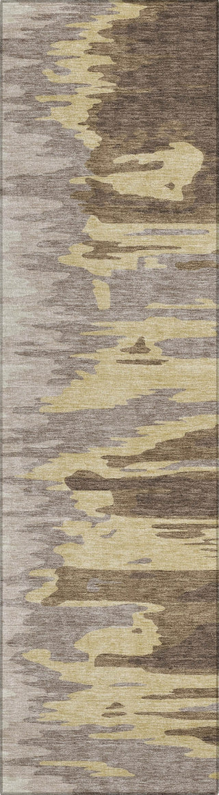 Piper Looms Chantille Abstract ACN1050 Coffee Machine Washable Area Rug Runner Main Image