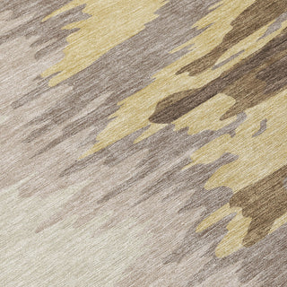 Piper Looms Chantille Abstract ACN1050 Coffee Machine Washable Area Rug Swatch Image