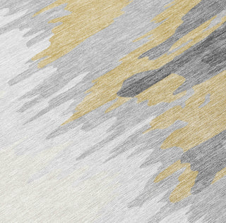 Piper Looms Chantille Abstract ACN1050 Gray Machine Washable Area Rug Swatch Image