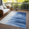 Piper Looms Chantille Abstract ACN1050 Navy Machine Washable Area Rug Outdoor Lifestyle Image Feature
