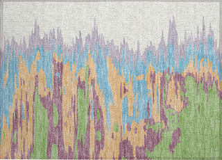 Piper Looms Chantille Abstract ACN1050 Peach Machine Washable Area Rug Scatter Main Image
