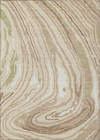 Piper Looms Chantille Swirls ACN1051 Beige Machine Washable Area Rug main image
