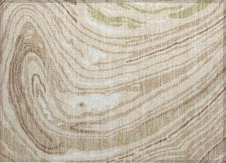 Piper Looms Chantille Swirls ACN1051 Beige Machine Washable Area Rug Scatter Main Image