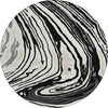 Piper Looms Chantille Swirls ACN1051 Black Machine Washable Area Rug Round Main Image
