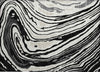 Piper Looms Chantille Swirls ACN1051 Black Machine Washable Area Rug Scatter Main Image