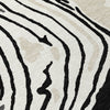 Piper Looms Chantille Swirls ACN1051 Black Machine Washable Area Rug Swatch Image