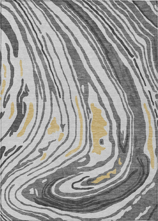 Piper Looms Chantille Swirls ACN1051 Gray Machine Washable Area Rug main image