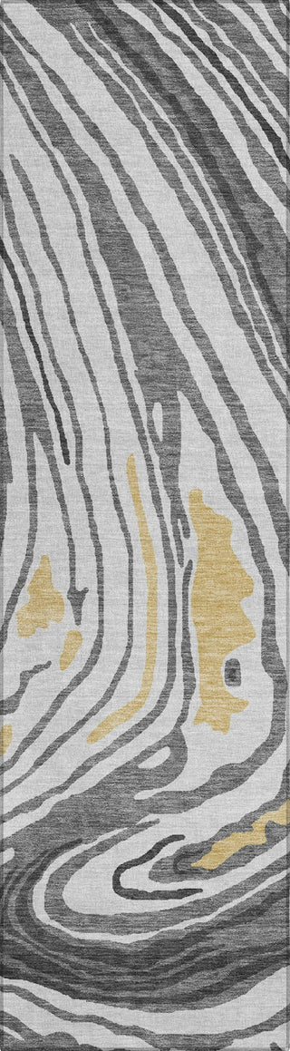 Piper Looms Chantille Swirls ACN1051 Gray Machine Washable Area Rug Runner Main Image