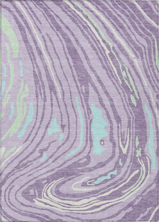 Piper Looms Chantille Swirls ACN1051 Lavender Machine Washable Area Rug main image