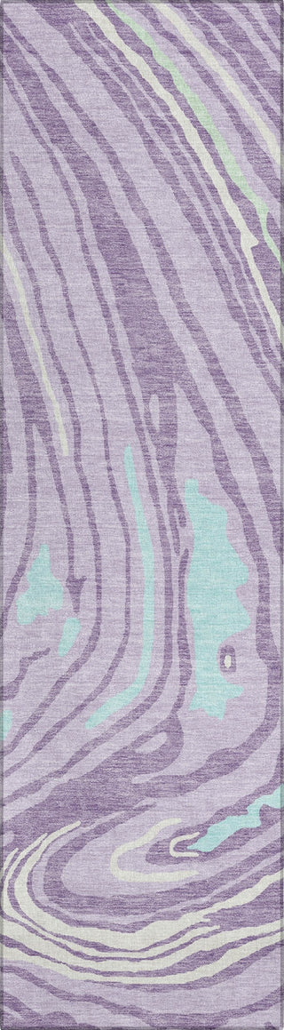 Piper Looms Chantille Swirls ACN1051 Lavender Machine Washable Area Rug Runner Main Image