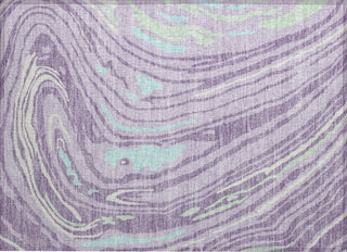 Piper Looms Chantille Swirls ACN1051 Lavender Machine Washable Area Rug Scatter Main Image