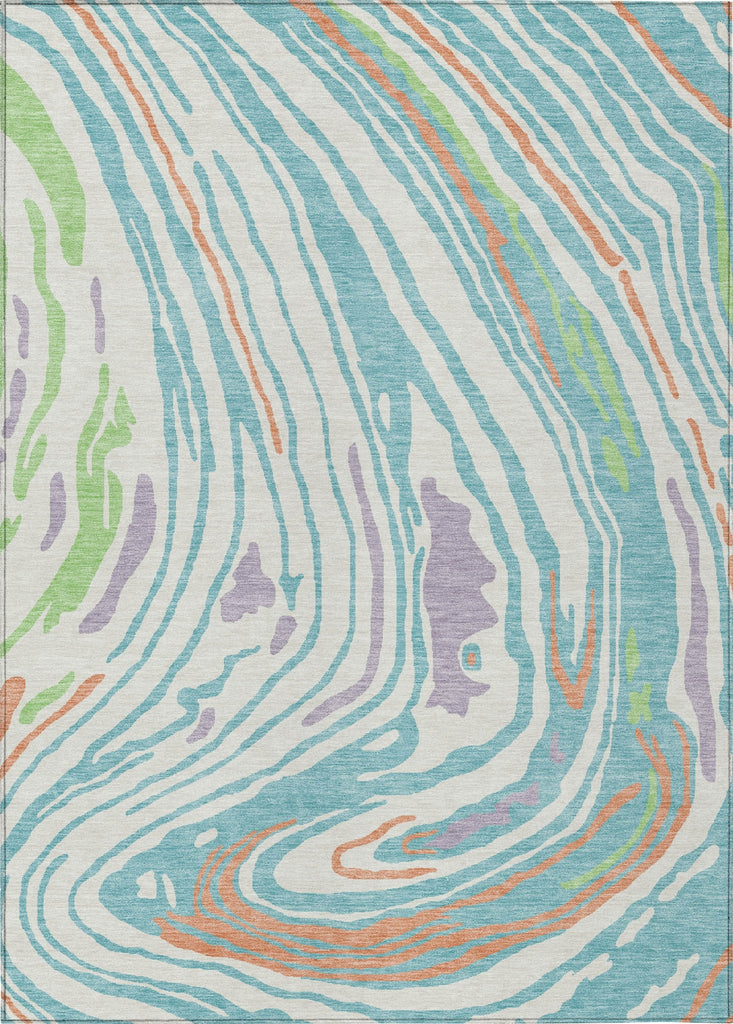Piper Looms Chantille Swirls ACN1051 Linen Machine Washable Area Rug main image