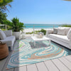 Piper Looms Chantille Swirls ACN1051 Linen Machine Washable Area Rug Outdoor Lifestyle Image Feature