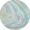 Piper Looms Chantille Swirls ACN1051 Linen Machine Washable Area Rug Round Main Image