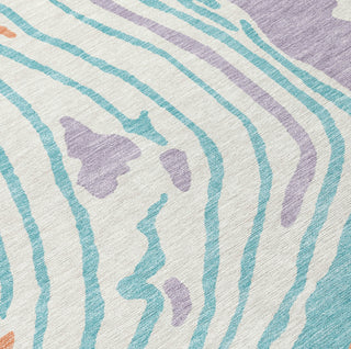 Piper Looms Chantille Swirls ACN1051 Linen Machine Washable Area Rug Swatch Image