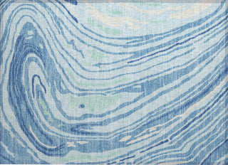 Piper Looms Chantille Swirls ACN1051 Sky Machine Washable Area Rug Scatter Main Image