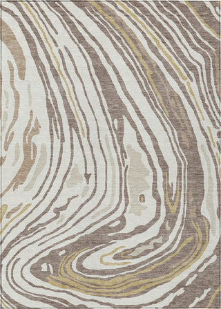 Piper Looms Chantille Swirls ACN1051 Taupe Machine Washable Area Rug main image
