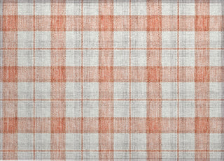 Piper Looms Chantille Plaid ACN1052 Coral Machine Washable Area Rug Scatter Main Image