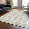 Piper Looms Chantille Plaid ACN1052 Linen Machine Washable Area Rug Lifestyle Image Feature