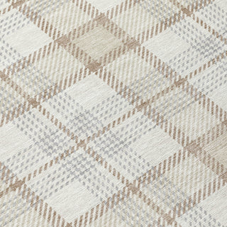 Piper Looms Chantille Plaid ACN1052 Linen Machine Washable Area Rug Swatch Image