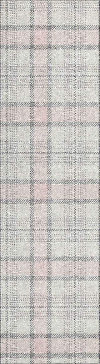 Piper Looms Chantille Plaid ACN1052 Pink Machine Washable Area Rug Runner Main Image