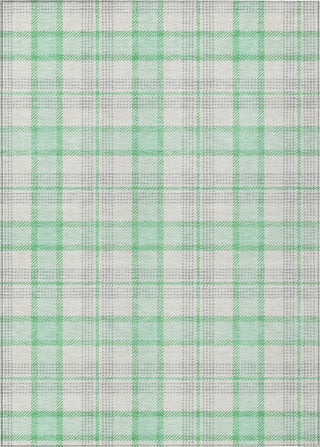 Piper Looms Chantille Plaid ACN1052 Seafoam Machine Washable Area Rug main image