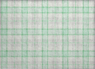 Piper Looms Chantille Plaid ACN1052 Seafoam Machine Washable Area Rug Scatter Main Image